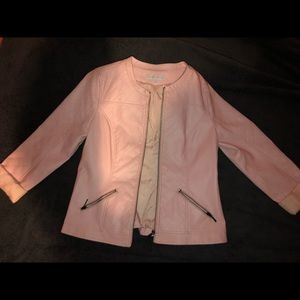 NY&C Pink Leather Jacket